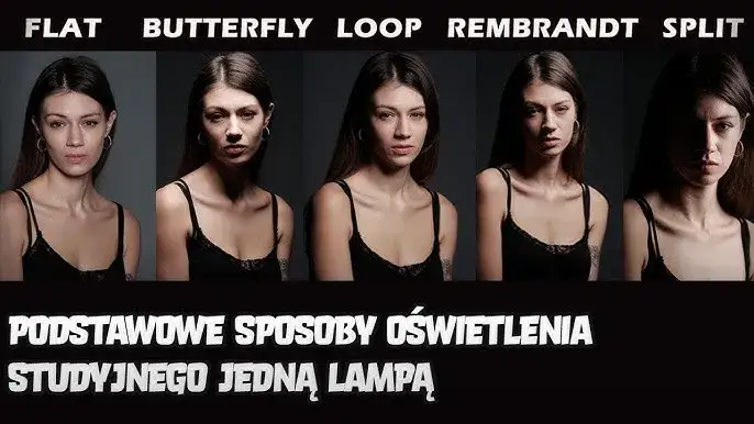 przykłady dobrego i złego oświetlenia na zdjęciu portretowym