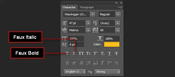 Photoshop font rendering issues