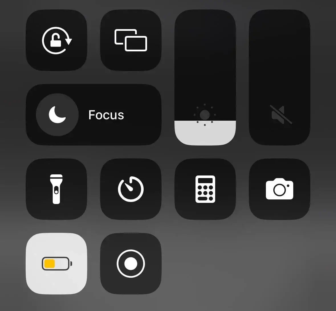 iPhone Centrum Sterowania suwak głośności