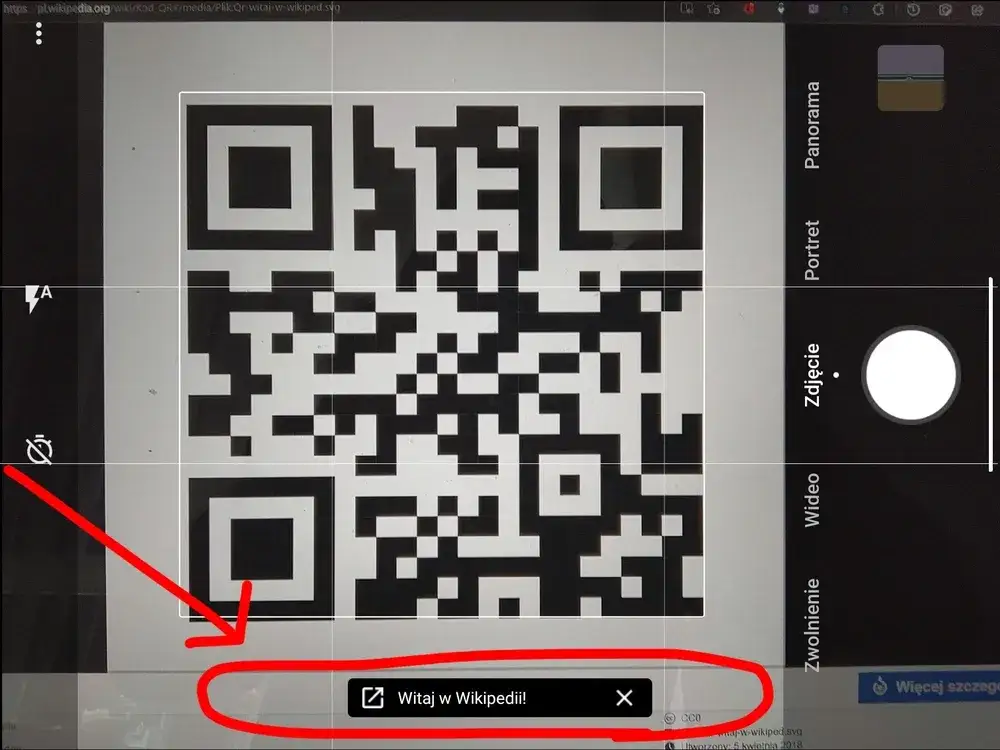 Skanowanie kodu QR telefonem krok po kroku