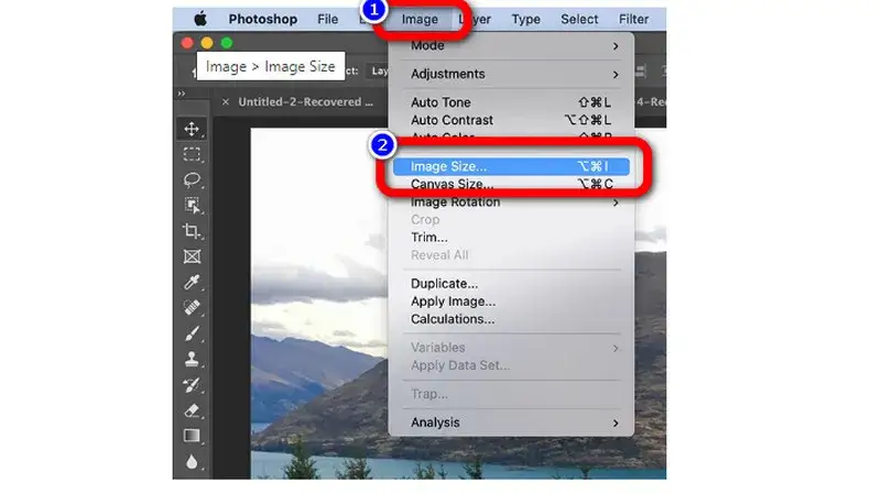 Okno rozmiar obrazu Photoshop metody ponownego próbkowania